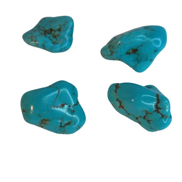 Howlite Blue Turquoise Loose Rough Gemstone Jewelry Making Crafting READI - Picture 4 of 6